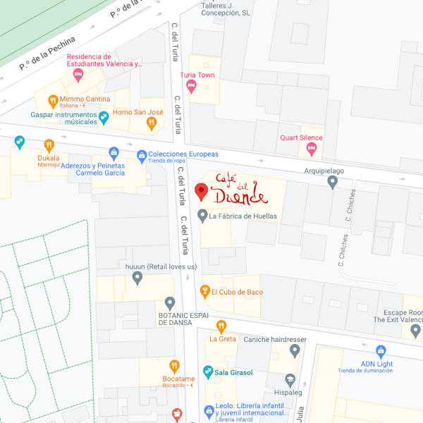 Ubicación Café del Duende en Google Maps